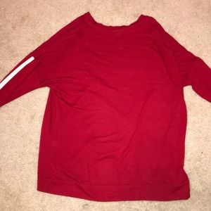 RED LONG SLEEVE TOP
